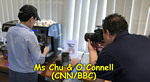 Ms Chu featured on CNN/BBC